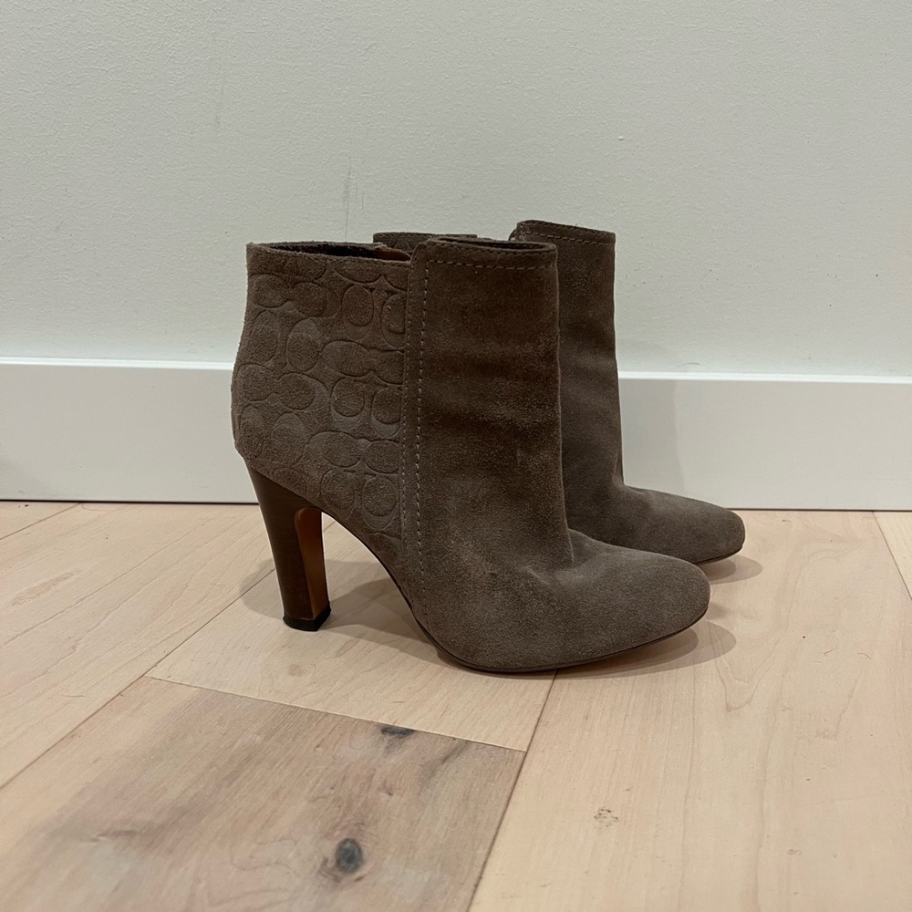 Coach Suede Ankle Booties